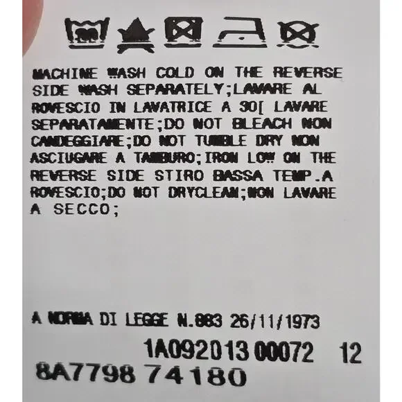 FIORUCCI ‘Love It’ Heart Cutout Back Black Cap Sleeve Sweatshirt Small - Picture 5 of 8